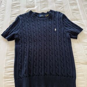 Polo by Ralph Lauren Navy Cable Knit Sweater